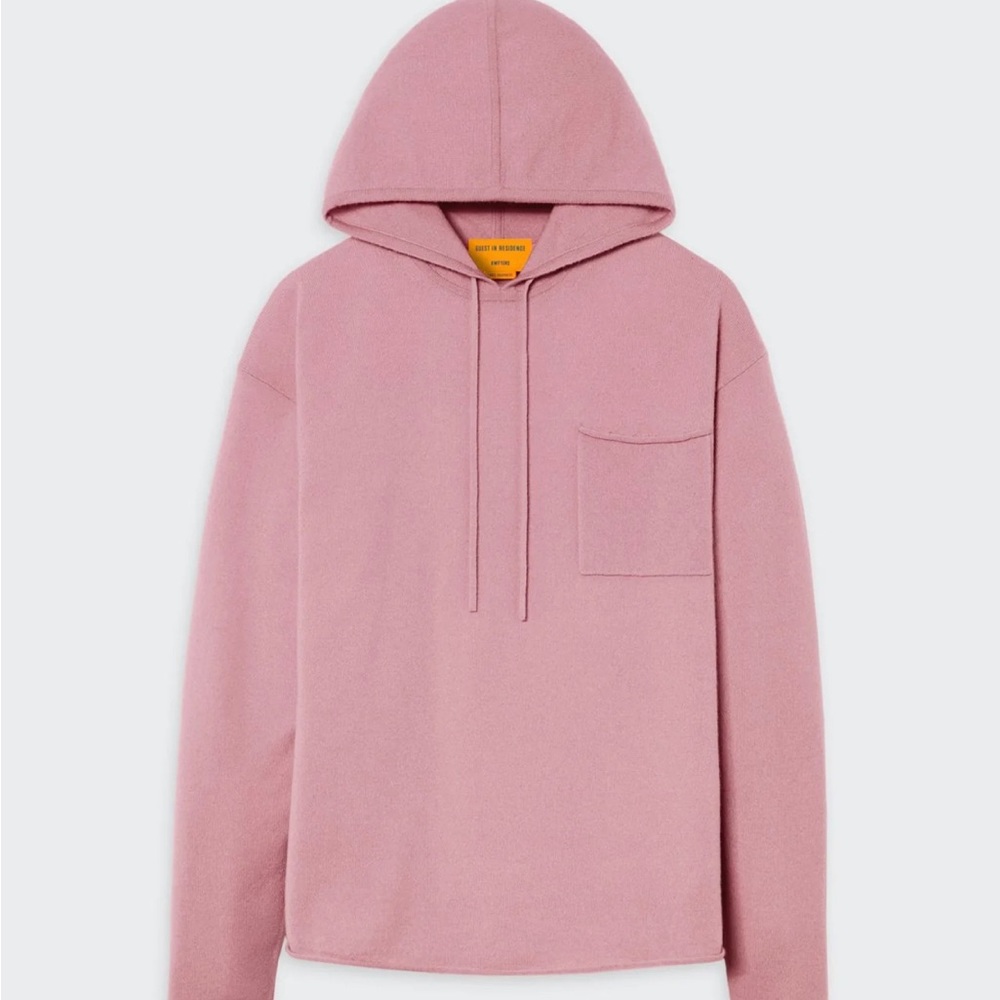 Guest in Residence cashmere oversized hoodie in Blush